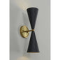 HEQIQEH - Vintage Cone Shape - Battery Operated LED Wall Sconce w/remote