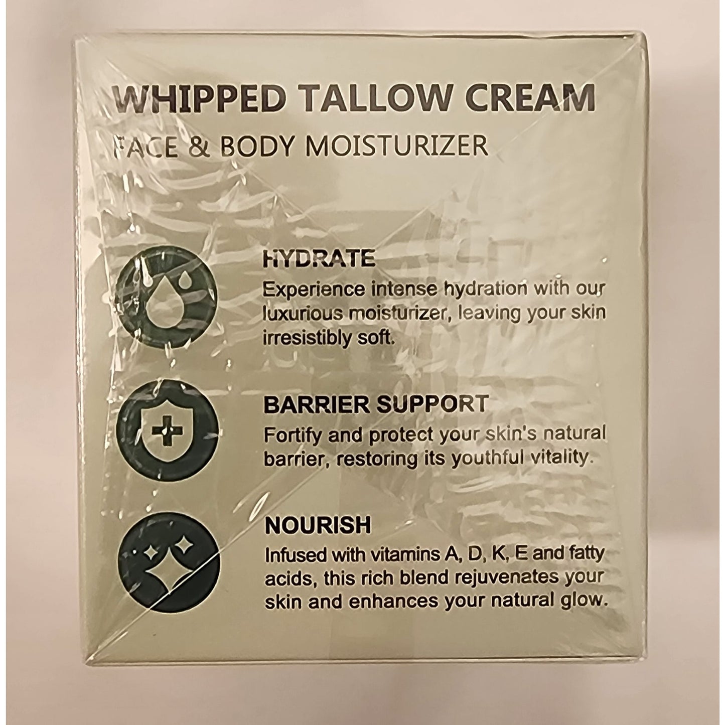 YECUCE Whipped Tallow Cream – Grass‑Fed Tallow Moisturizer 4.2 oz – NEW