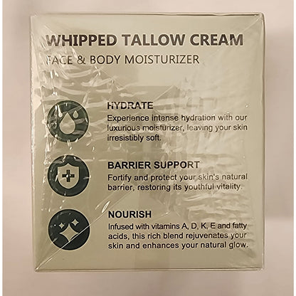 YECUCE Whipped Tallow Cream – Grass‑Fed Tallow Moisturizer 4.2 oz – NEW