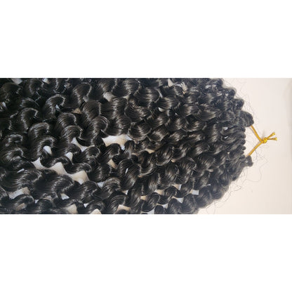 8 Packs Passion Twist Crochet Hair Packs - 20 Strands each - 8 in. - Black