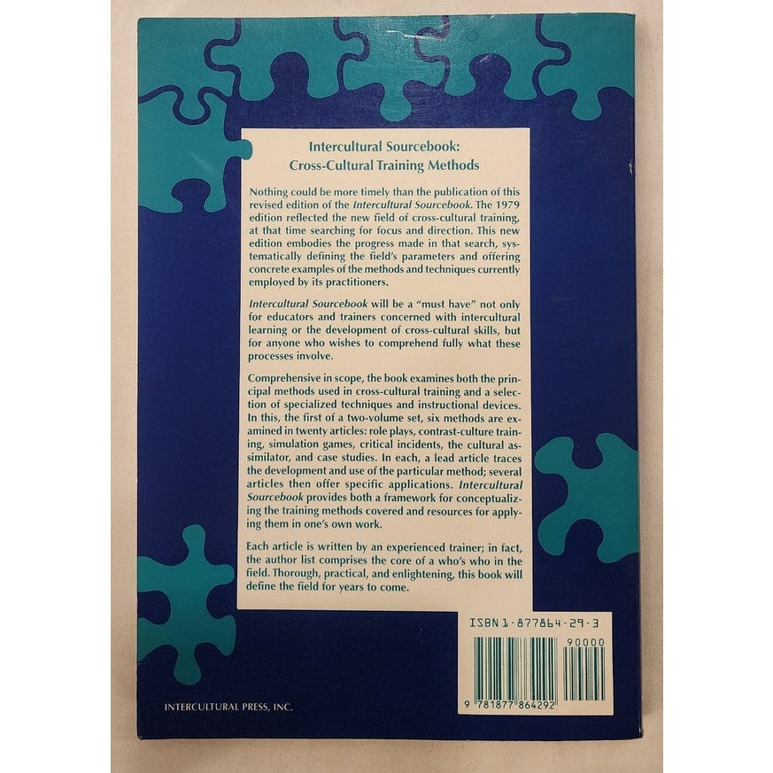 Intercultural Sourcebook Vol 1: Cross-Cultural Training Methods - Fowler