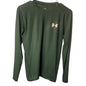 Under Armour Mens HeatGear Long Sleeve Athletic Shirt Green Size Large
