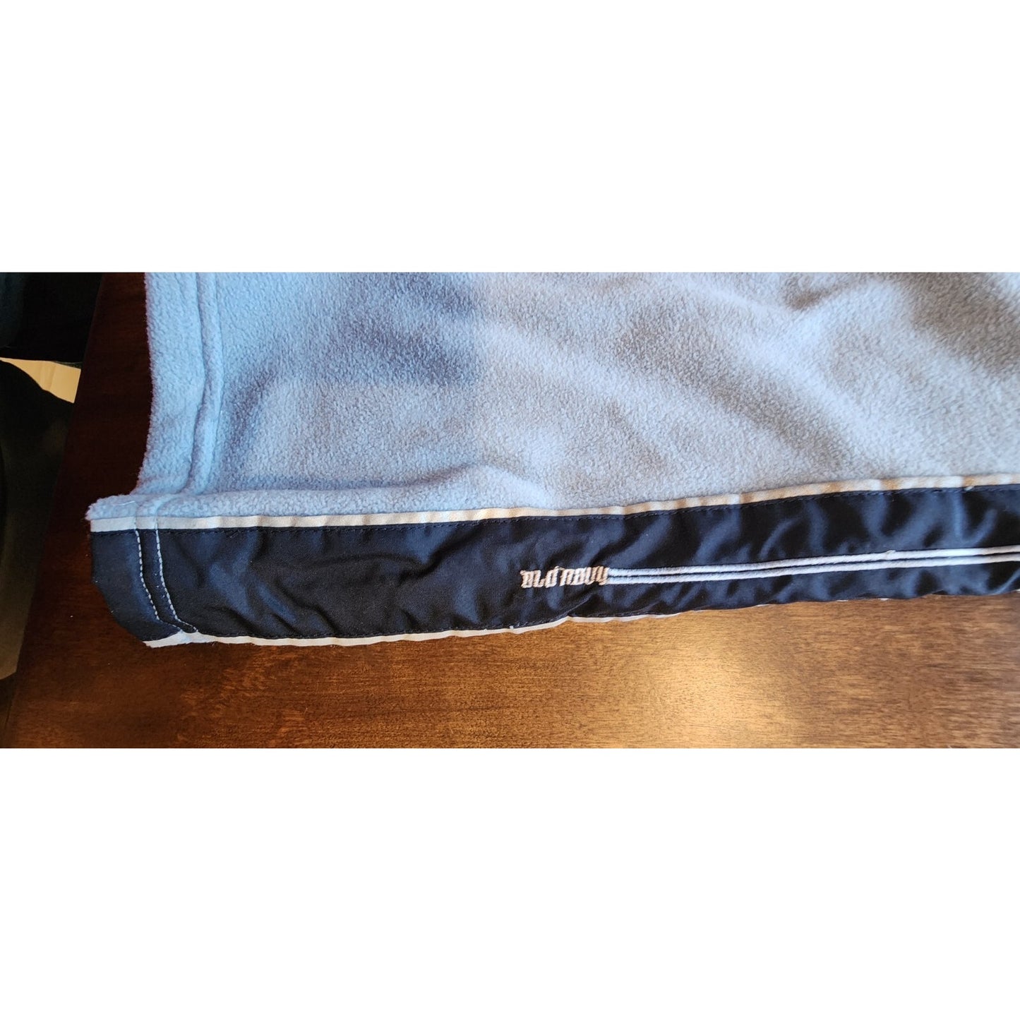 OLD NAVY KIDS Fleece Pants - Light Blue w Navy Stripes - Size 4T - Pocket
