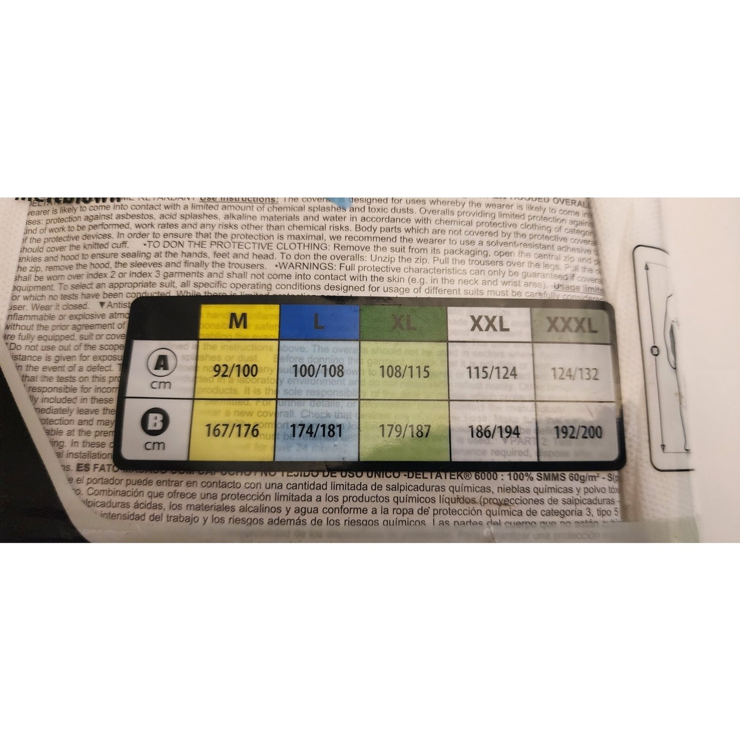 DeltaPlus - DT223 - Diposable Coverall - DeltaTek 6000 FR- 3XL - Flame Retardant