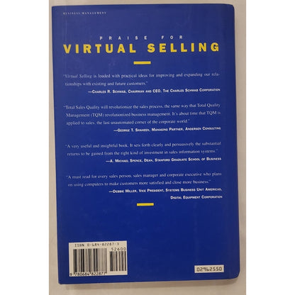 Virtual Selling by Siebel & Malone Hardcover Like New