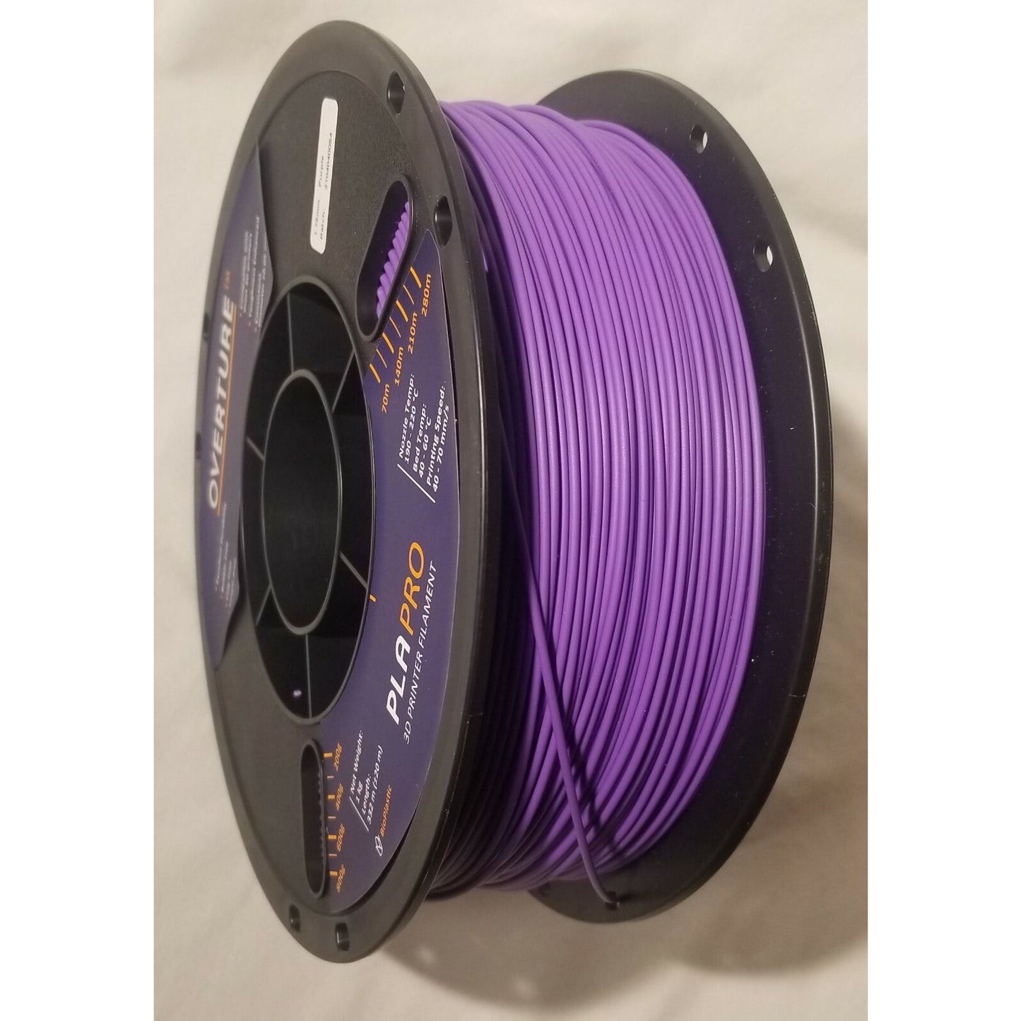 Overture - PLAPRO - 3D PRINTER FILAMENT - Purple - 1.75mm - 1Kg - NEW