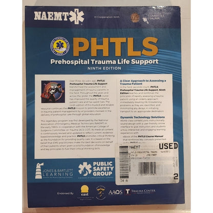 PHTLS Prehospital Trauma Life Support 9th Edition EMS Textbook