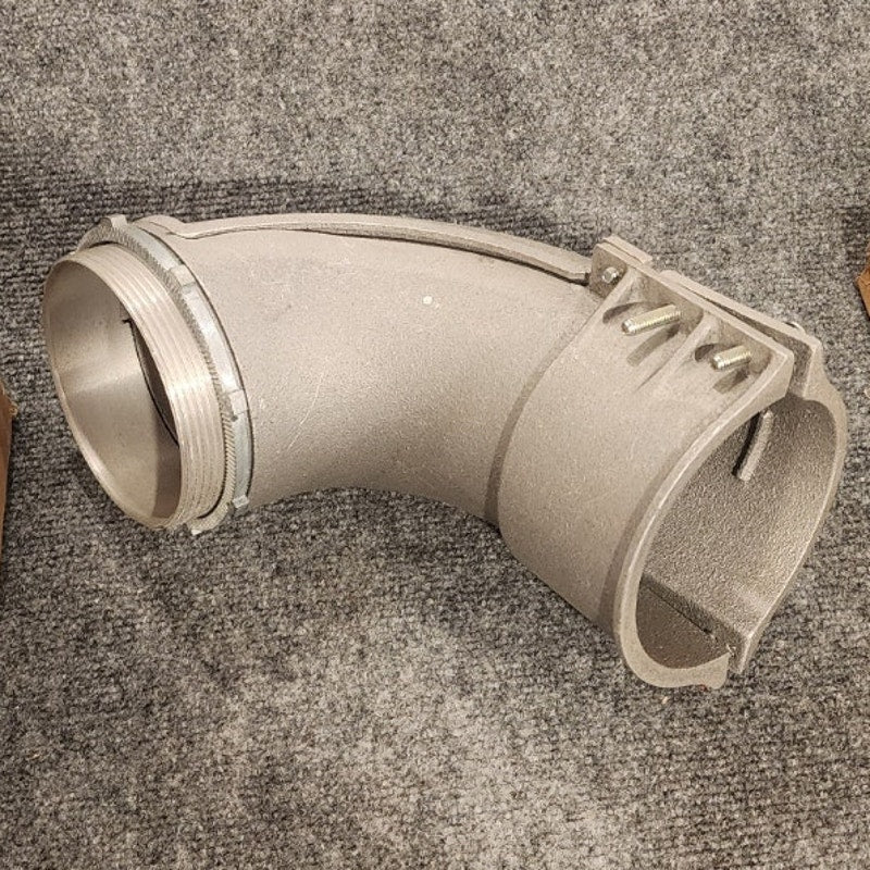 Bridgeport 814-DC2 4 in. 90 Deg FMC Connector Flexible Metal Conduit Fitting NIB