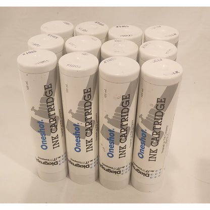 DIAGRAPH ONESHOT SIBLK FI802 Black Ink Stencil Roller Cartridges – 12 Pack