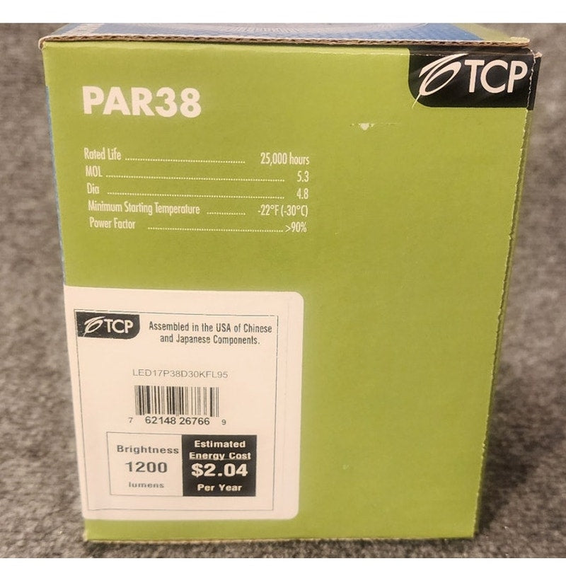 TCP Elite Series Dimmable PAR38 LED Flood Light Bulbs  6-Pack