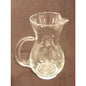 Princess House Heritage Etched Crystal Small Pitcher 6.75" Unattached Handle