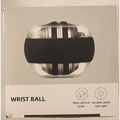 Metal Core LED Gyro Ball Wrist Exerciser – Grip & Forearm Trainer – NEW