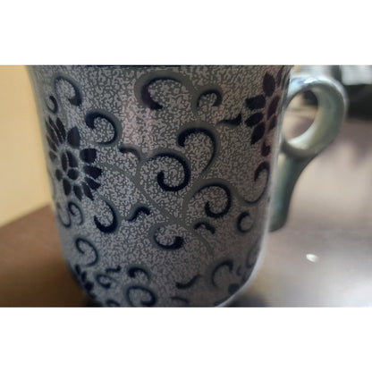 Chinese Blue and White Porcelain Dragon Tea Mug with Lid & Infuser - New In Box