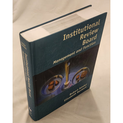Institutional Review Board Management & Function 2nd Ed Amdur + Laminated Sheet