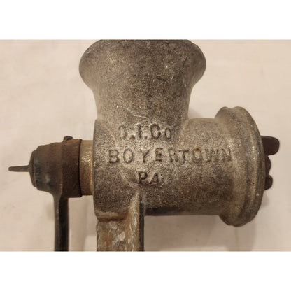 Vintage Keystone No 20 Cast Iron Meat Grinder Hand Crank Table Clamp USA Made