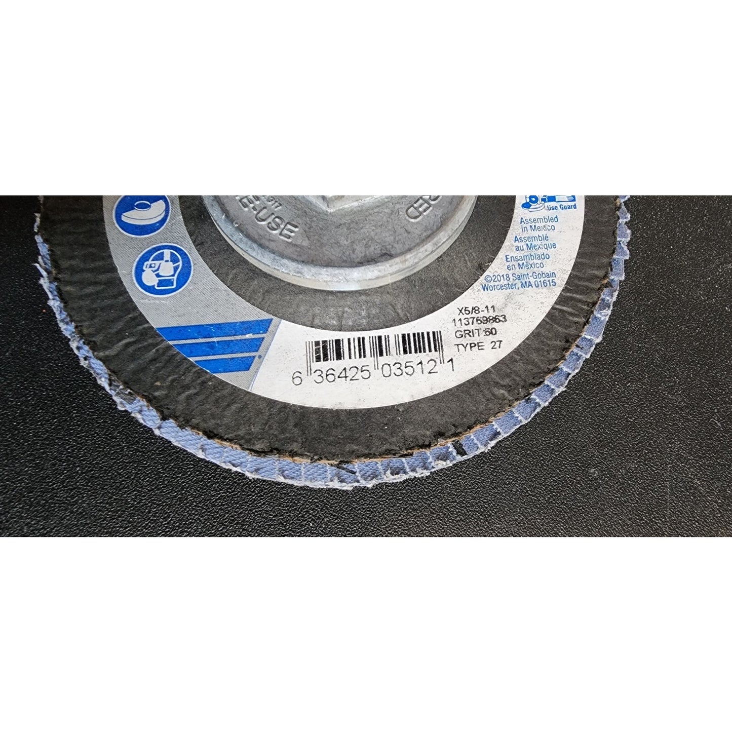 Norton Charger - Flap Disc - Blue 60G - type 27 - 4-1/2" - Free Shipping in USA