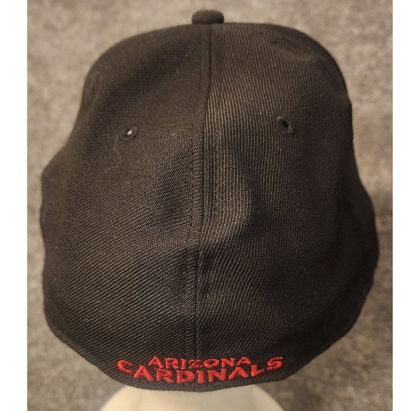 New Era NFL Arizona Cardinals Snapback Hat Cap Mens Adjustable Black Red- size 8