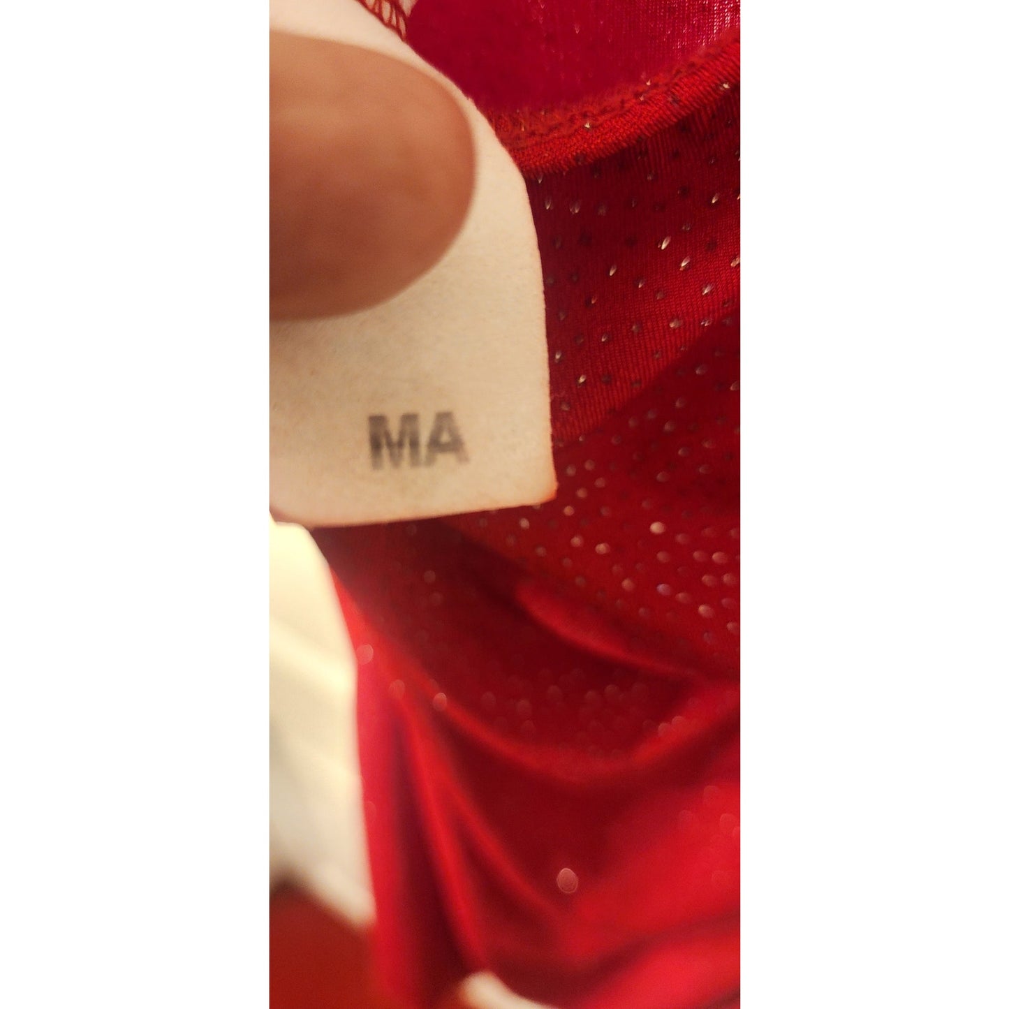 Red Sparkle Halter Dress Women’s Medium Pleated Skirt Party Cocktail