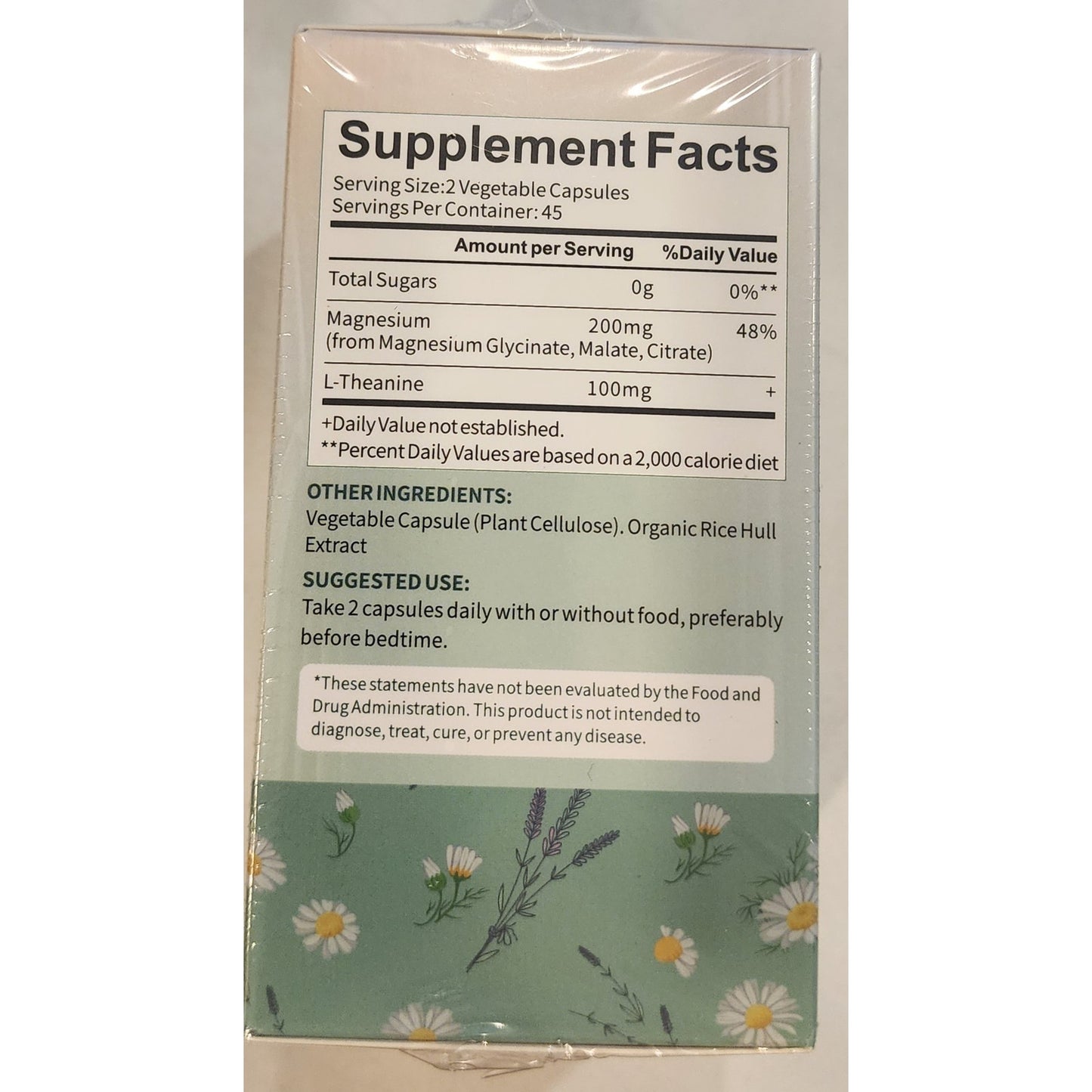 LilingPure Magnesium L‑Theanine – Glycinate/Citrate/Malate – 90 Caps – NEW