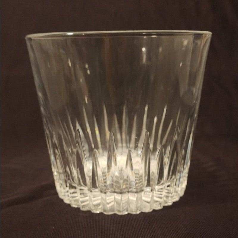 Vintage Heavy Hand Blown Seeded Crystal Ice Bucket Wine Cooler 5.5" Studio Glass