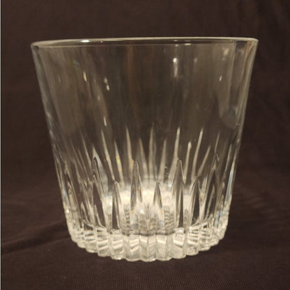 Vintage Heavy Hand Blown Seeded Crystal Ice Bucket Wine Cooler 5.5" Studio Glass