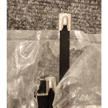 Panduit MLTFC4H-LP316 Stainless Steel Cable Ties 14.3in Black Lot of 37 Open Bag
