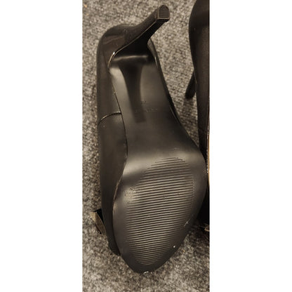 Nine West NW7Cosmo Women Size 7 M Black Bow Accent Stiletto Pump Heels New