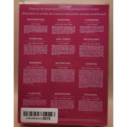 Freeman - Love To Mask Kit - 12 Assorted Face Masks - Buffer & Headband