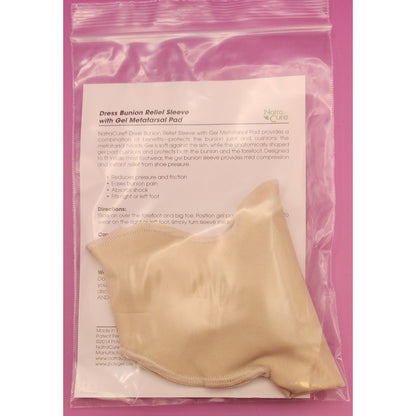 Bunion Relief Sleeve w/ Gel Metatarsal Pad - L/XL by Natra Cure