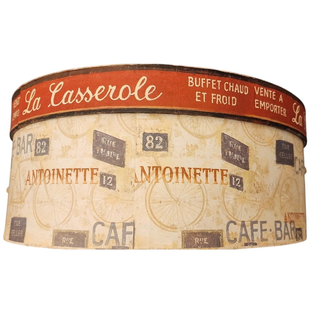 Tri-Coastal Design Hat Box Chiu Tak Hak Art In Motion La Casserole French 12x5