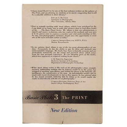 Ansel Adams – The Print (Basic Photo 3) Hardcover Morgan & Morgan