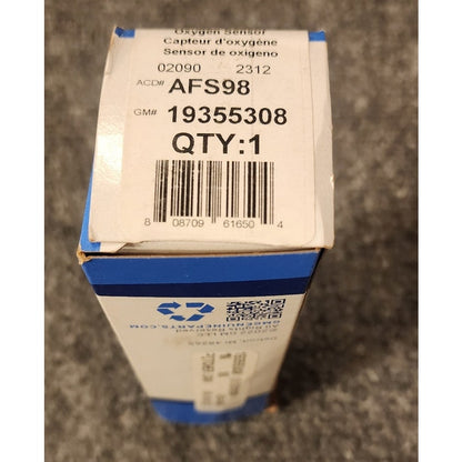 New OEM GM ACDelco Heated Oxygen O2 Sensor AFS98 19355308 Camaro Trans Am V8