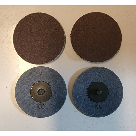 (Pk of 25) ARC -MAXBAK Quick-Loc Disc AO Type R -3", 100 Grit - 70-X1058-04