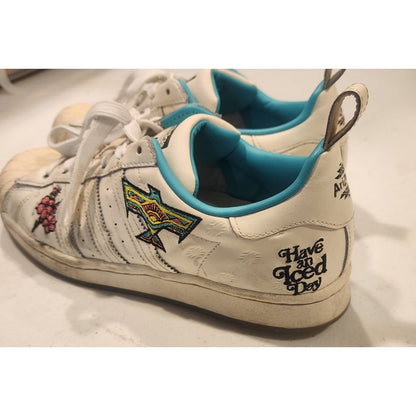 Adidas Arizona Iced Tea Continental Vulc Lemon White Teal Mens 6 Womens 7.5
