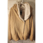Me Jane Faux Fur Sherpa Hoodie Jacket Womens Camel Tan Teddy Bear Fuzzy Coat