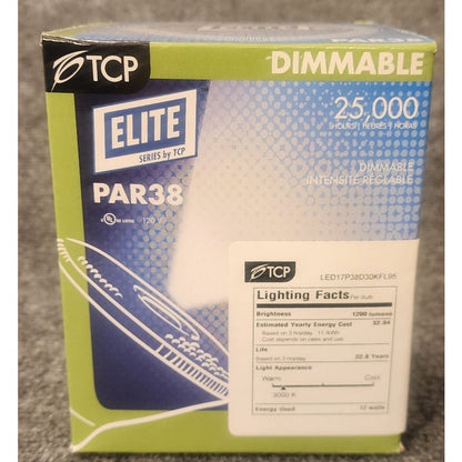 TCP Elite Series Dimmable PAR38 LED Flood Light Bulbs  6-Pack