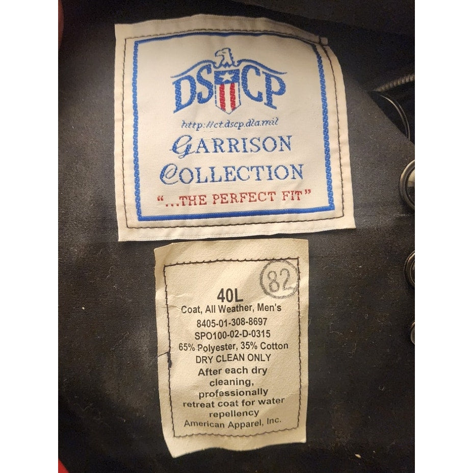 DSCP Harrison Collection All‑Weather Coat 40L w/ Zip‑In Liner