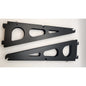 4 -Black Metal Shelf Brackets, Double Track -12 " long -4" tall - 3/4" Wide