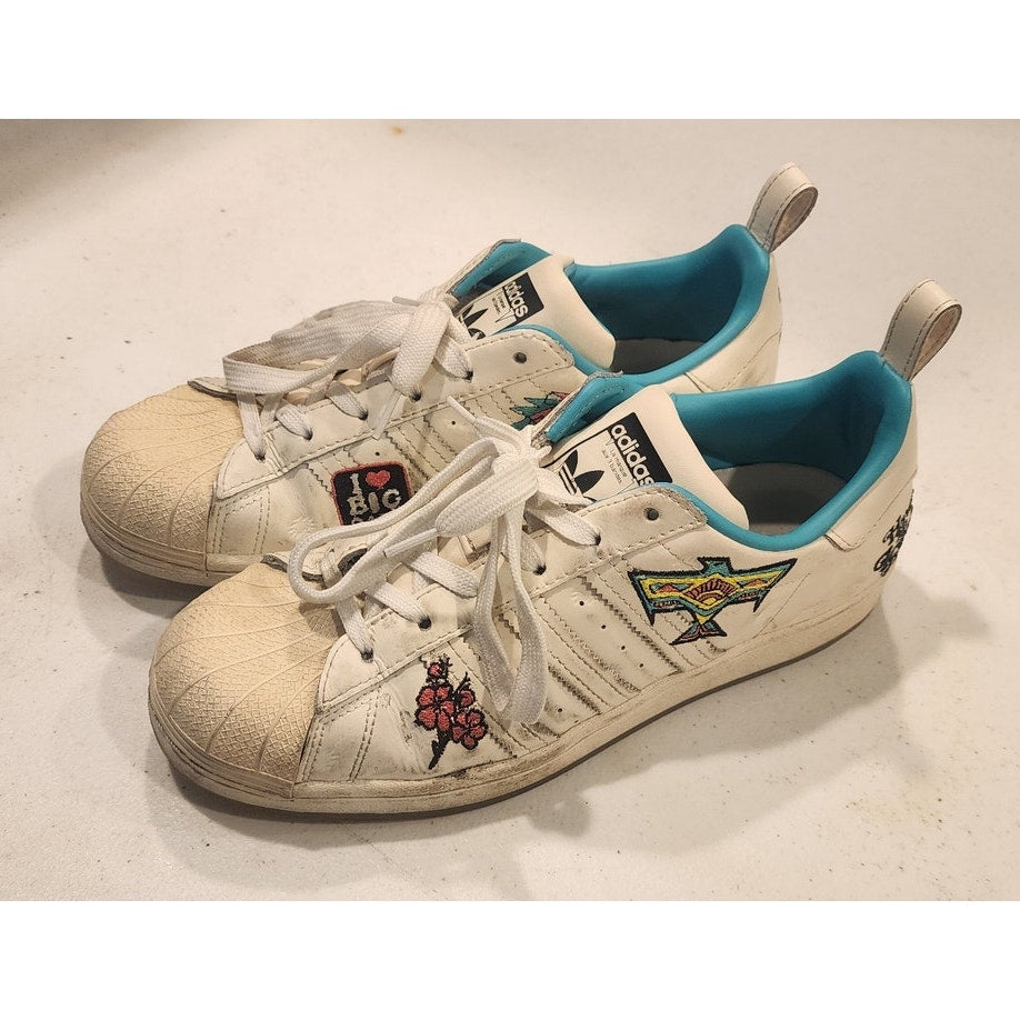 Adidas Arizona Iced Tea Continental Vulc Lemon White Teal Mens 6 Womens 7.5