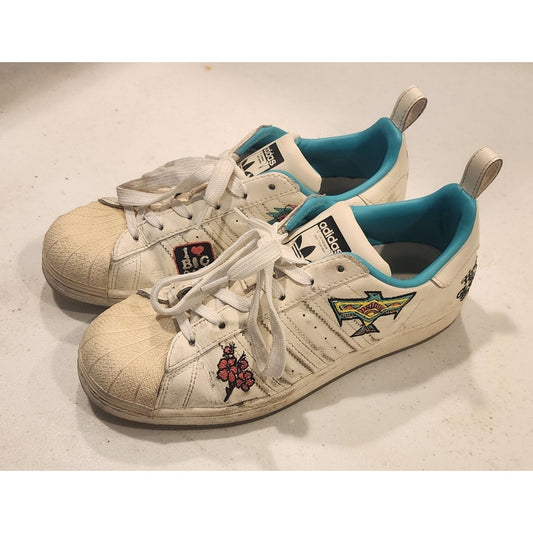 Adidas Arizona Iced Tea Continental Vulc Lemon White Teal Mens 6 Womens 7.5