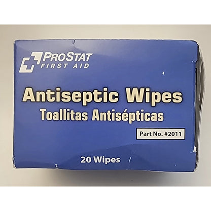 PROSTAT - First Aid Antiseptic Wipes - 20 Wipes - Exp 05/2028