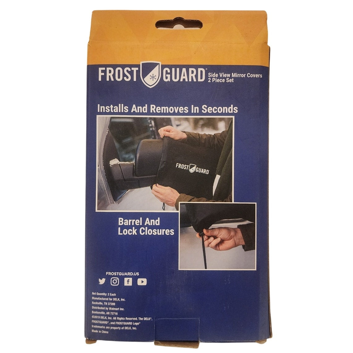 Frost Guard Side View Mirror Covers – 2 Piece Set – Fits Most Cars & Trucks
