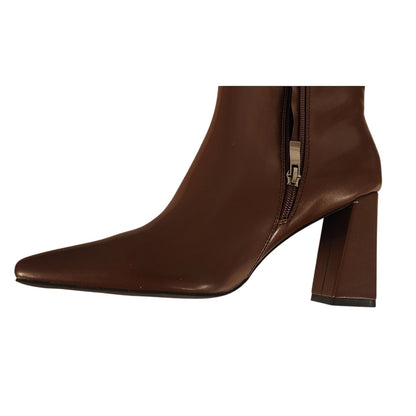 Meolee Chunky Heel Knee High Boots Brown Size 9 – New (No Box)