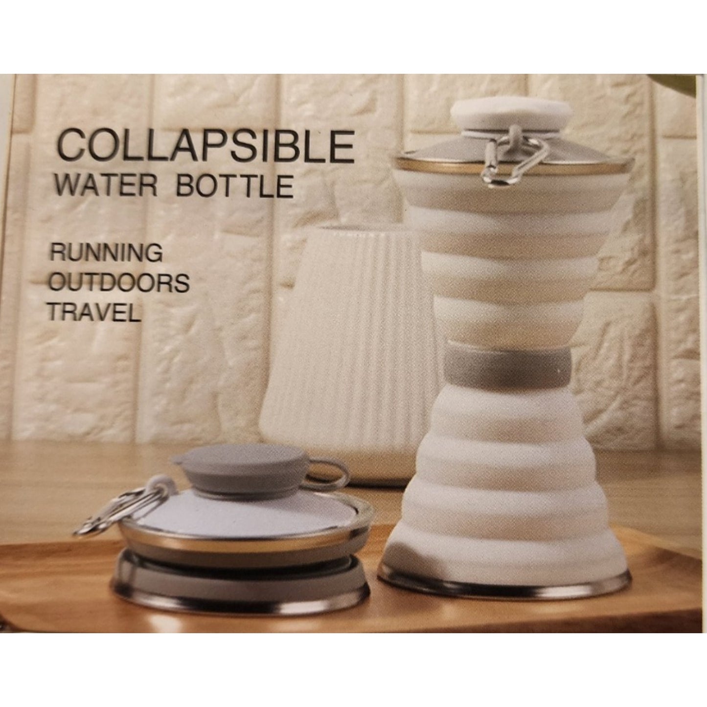 Pink - Collapsible Silicone Water Bottle – Leakproof, BPA-Free, Travel, Sports