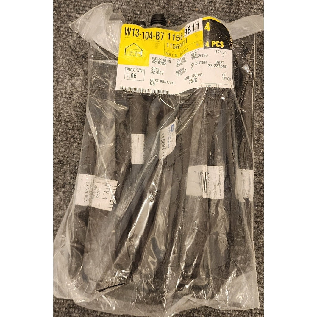 GM Genuine Parts 11569811 Rear Leaf Spring Bolts Pack of 4 Silverado Sierra OEM