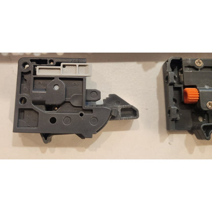 12" - White- Drawer Slides w/Undermount Plastic Locking Device, Grey