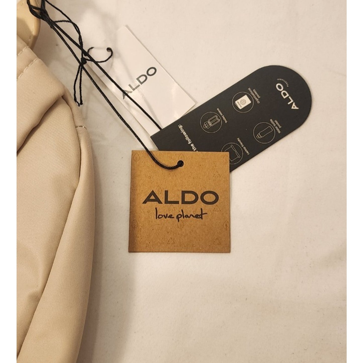 Aldo - SILVANOX - Bone White backpack - Work and Travel & Laptop Friendly