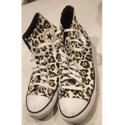 Converse Chuck Taylor All Star Leopard Print High Top Sneakers Womens 11 Mens 9