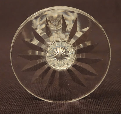 Vintage Thomas Webb England Fine Cut Crystal Bud Vase 4.75" Acid Etched Signed