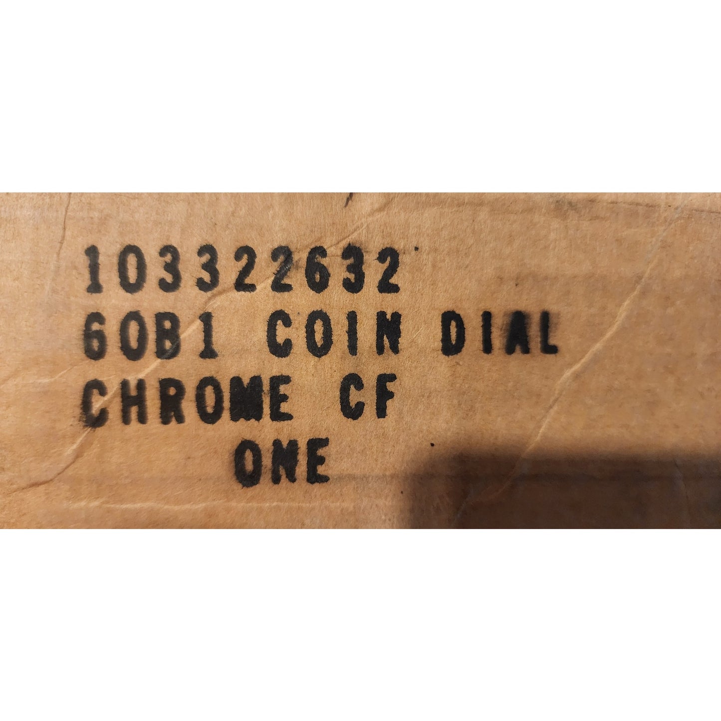 60B1 Coin Dial – Chrome – NOS – Western Electric / US West Payphone Part